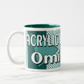 2 Couleurs L'OMI, tasse monochrome de logo (Gauche)