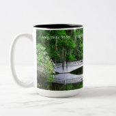2 Couleurs Long pont blanc tasse de 15 onces (Gauche)