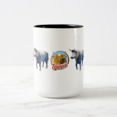 2 Couleurs "Luc le boeuf celtique" tasse de 15 onces (Centre)