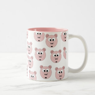 2 Couleurs M. multiple Pig le ęr sur la tasse