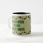 2 Couleurs Ma fille utilise la tasse de bottes de combat (Devant gauche)