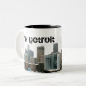 2 Couleurs Ma tasse de Detroit (Devant gauche)
