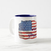 2 Couleurs MA tasse de MAMAN de PATRIOTE (Devant gauche)