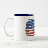 2 Couleurs MA tasse de MAMAN de PATRIOTE (Gauche)