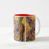 2 Couleurs Ma tasse d'ukulélé (Devant droit)