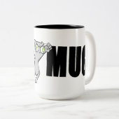 2 Couleurs MA TASSE ! Tasse mousseuse (Devant droit)