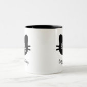 2 Couleurs "Madame folle" tasse de chat (Centre)