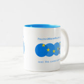 2 Couleurs Magazine de logo de tasse (Devant droit)