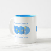 2 Couleurs Magazine de logo de tasse (Devant gauche)