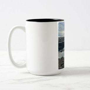 2 Couleurs Magnifique tasse de café bicolore au paysage natur