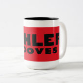 2 Couleurs Mahler cannelle la tasse (Devant droit)