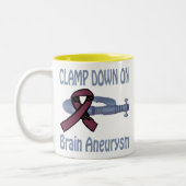 2 Couleurs Maintenez vers le bas sur la tasse d'anévrisme (Gauche)