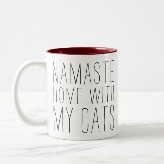 2 Couleurs Maison de Namaste avec ma tasse de chats (Gauche)