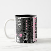 2 COULEURS MAMAN DANS LA TASSE DIFFÉRENTE DE LANGUES (Gauche)