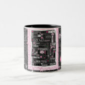 2 COULEURS MAMAN DANS LA TASSE DIFFÉRENTE DE LANGUES (Centre)