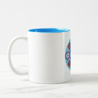 2 Couleurs Mandela sur tasse bleu