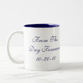 2 Couleurs Mandrin et tasse de mariage de Wendy (Gauche)