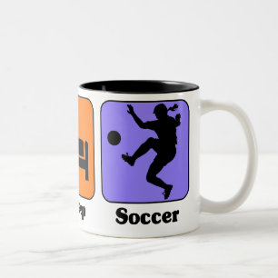 2 Couleurs Mangez la tasse du football de sommeil