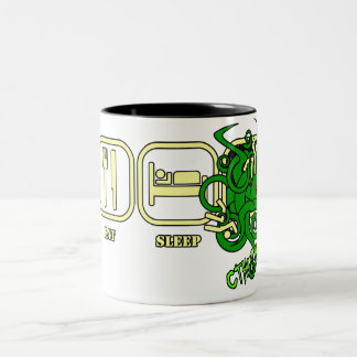 2 Couleurs Mangez - sommeil - la tasse de Cthulhu