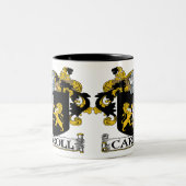 2 Couleurs Manteau de Carroll de tasse de bras (Centre)