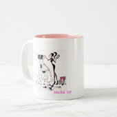 2 Couleurs Maquillage de tasse (Devant gauche)