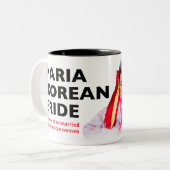 2 Couleurs Maria la tasse coréenne de jeune mariée (Devant gauche)