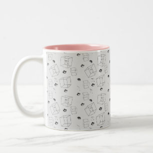 2 Couleurs Math Motif tasse à café