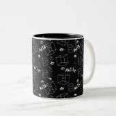 2 Couleurs Math Motif tasse à café (Devant droit)