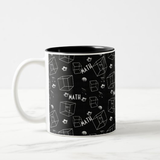 2 Couleurs Math Motif tasse à café (Gauche)
