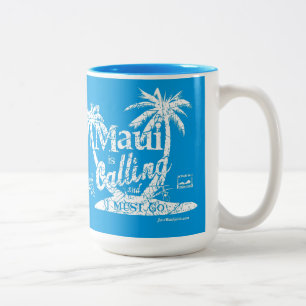 2 Couleurs Maui appelle la tasse