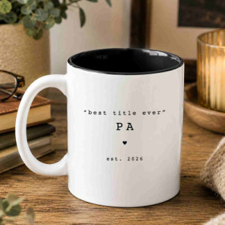 2 Couleurs Meilleur Titre Jamais Vu Tasse Personnalisée Pa