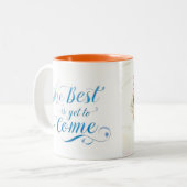 2 Couleurs Meilleure tasse de café (Devant gauche)