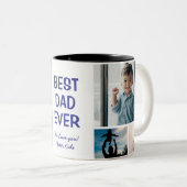 2 Couleurs Meilleure tasse de café pour papa (Devant droit)
