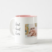 2 Couleurs Meilleure tasse de tante (relative) (Devant gauche)