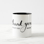 2 Couleurs "Merci dans l'appréciation de vous" tasse (Centre)