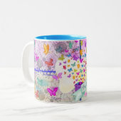 2 Couleurs Merci - papillon - tasse (Devant gauche)