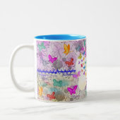 2 Couleurs Merci - papillon - tasse (Gauche)