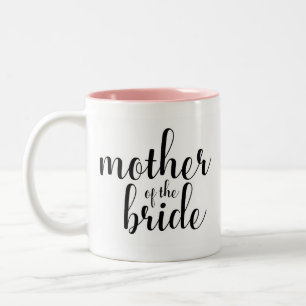 2 Couleurs Mère de calligraphie de la jeune mariée, tasse
