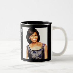 2 Couleurs MICHELLE OBAMA, PREMIÈRE tasse de DAME