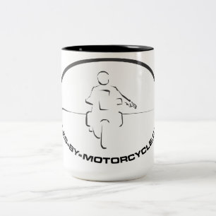 2 Couleurs Milles par la tasse de café de moto