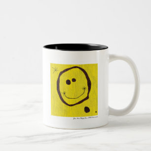 2 Couleurs miro face heureuse tasse