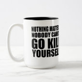 2 Couleurs Mise à mort vous-même : Tasse mousseuse (Gauche)