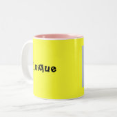 2 Couleurs Mite unique - tasse (Devant gauche)