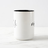 2 Couleurs Mme tasse de café (Centre)