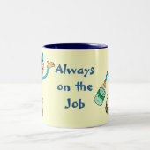 2 Couleurs Modèle de la tasse du peintre (Centre)