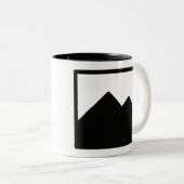 2 Couleurs Modèle de tasse (Devant droit)