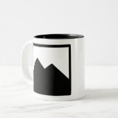 2 Couleurs Modèle de tasse (Devant gauche)