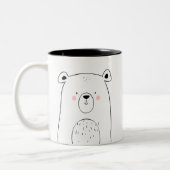 2 Couleurs Moderne animal noir et blanc mignon de tasse de (Gauche)