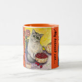 2 Couleurs Mon chat aimé - tasse de café (Centre)