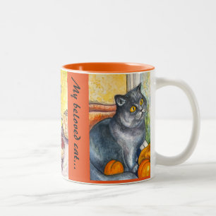 2 Couleurs Mon chat aimé - tasse de café